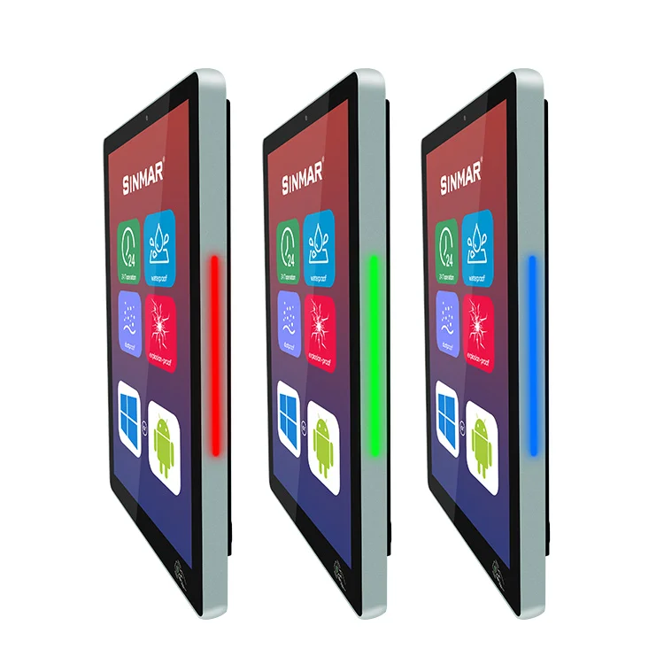 Wall-mounted classroom booking tablet nfc RFID hospital gym tablet touchscreen poe panel touchscreen tablet with RFID reader