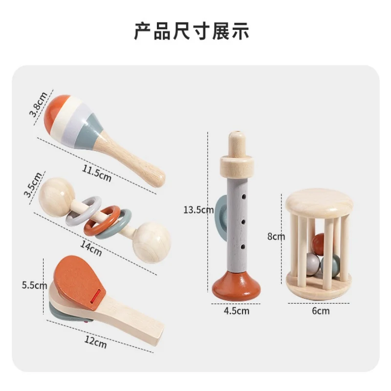 Детские колокольчики в клетке, детские ручные колокольчики, звонные музыкальные инструменты, образование для раннего детства, успокаивающие колокольчики для кровати, деревянные