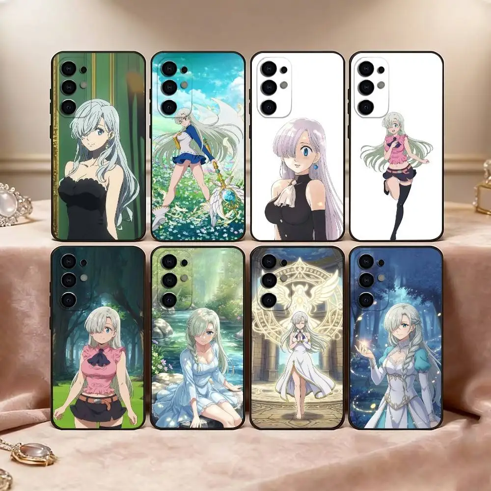 S-Seven Deadly Sins E-Elizabeth Phone Case For Samsung S25,S24,S21,S22,S23,S30,Ultra,S20,Plus,Fe,Soft Silicone Black Cover