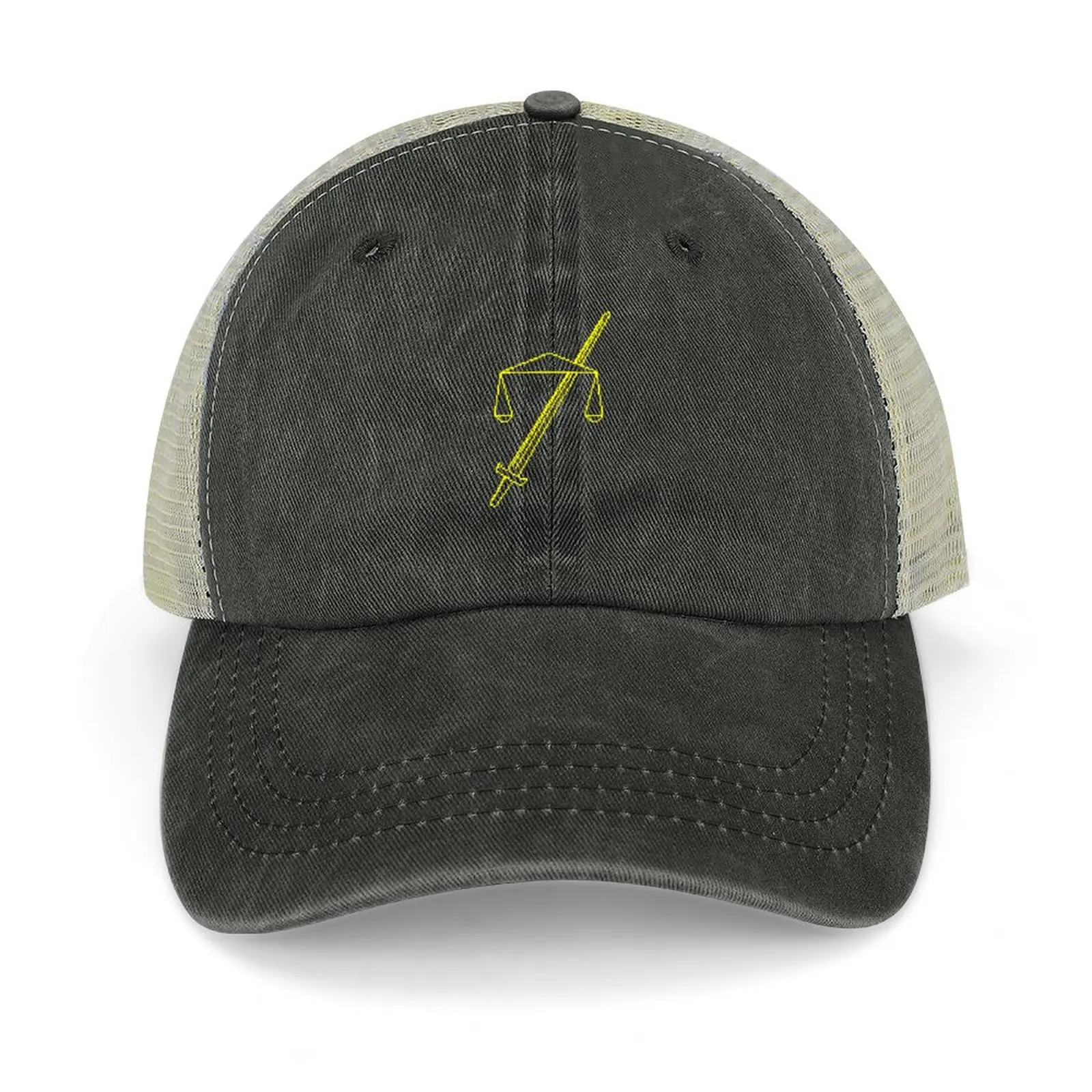 

TempleOS Yellow Logo Baseball Cap Big Size Hat custom caps luxury woman cap For Girls Men's