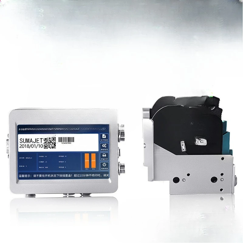 MX2 small online inkjet printer 2 nozzle splicing separate carton inkjet printer, production date coding