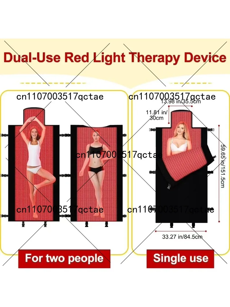 LED Red Light Therapy Pillow 660nm Infrared Close Range 850nm Sleeping Bag Large Size Light Therapy Pillow for Relaxation And