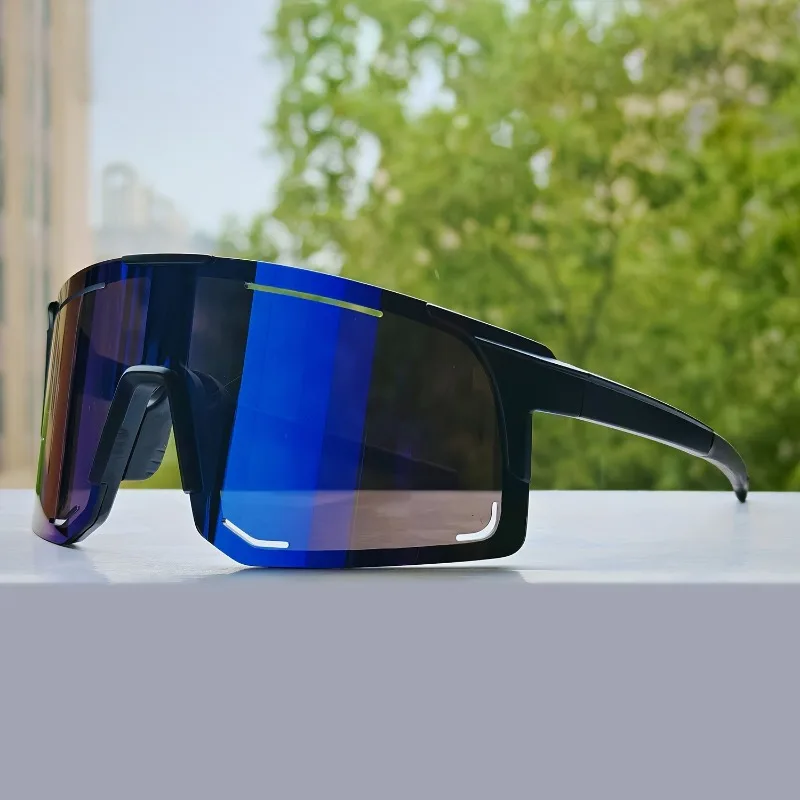 2PCS Koreanischen Stil Modische Große Rahmen Sonnenbrille Winddicht Reiten Gläser Reflektierende Sport Brille Ski Brille