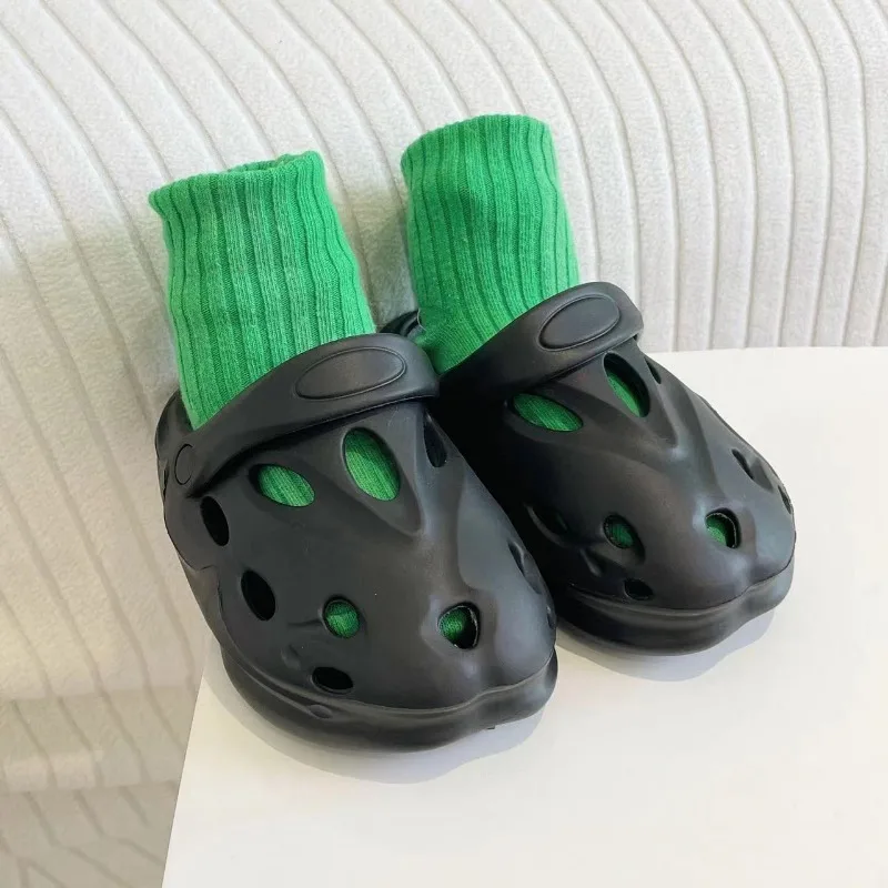 2025 New Children's Bag Head Sandals Baby Non-slip Lightweight Cool Slippers Breathable Girls Hole Shoes Wear Boys Overshoes view 4