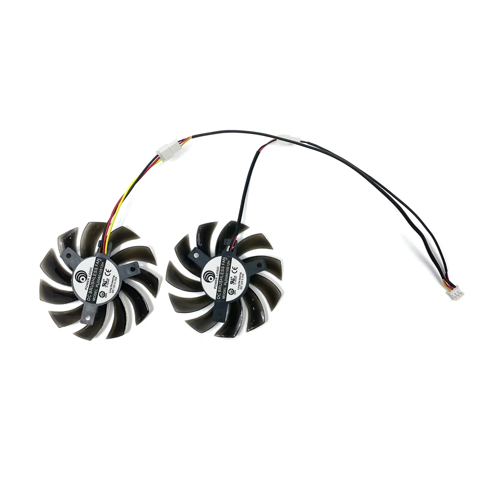 NEW 75mm 3Pin/2Pin  PLD08010S12H GPU Cooling Fan for Gigabyte GTX580 670 560TI R9 280X HD5870 5770 N470SO N580UD  Graphics Cards