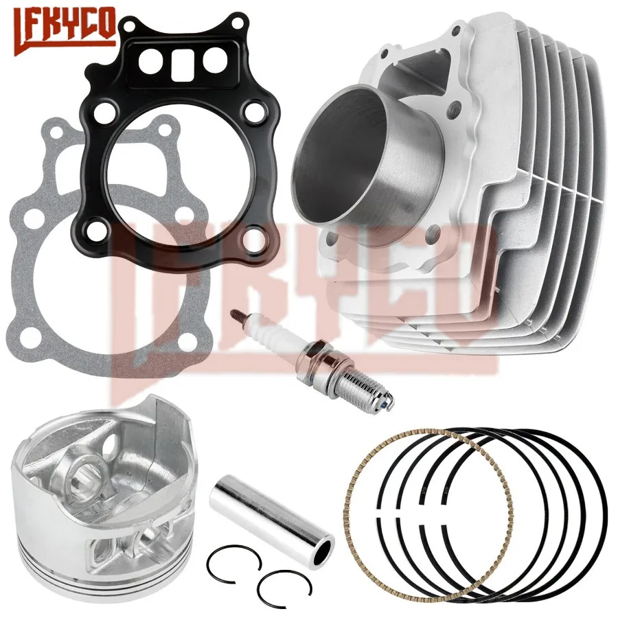 Motorcycle 78.5mm Engine Cylinder 350CC Piston Gasket Ring Kit Set Motor for Honda Rancher TRX 350 TRX350FE Motoblock ATV Parts