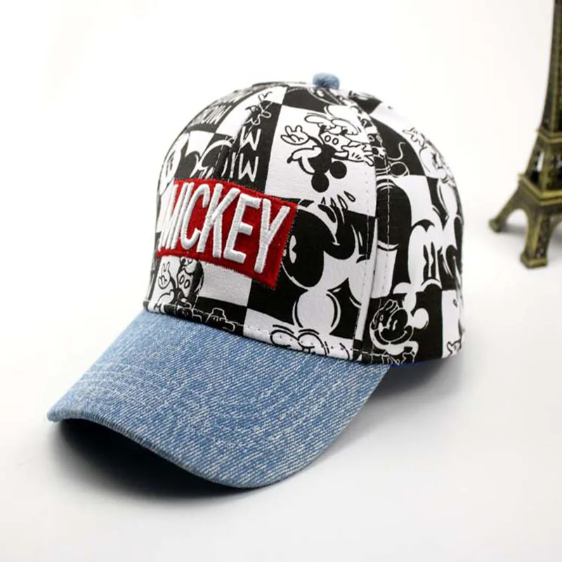 Marvel Spiderman Mickey Mouse Kinderhoed Jongen Meisje Hip Hop Caps Disney Mickey Minnie Caps Anime Figuur Gedrukt Hoeden Mode