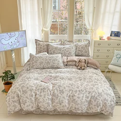 3pc/Set 100% Cotton Duvet Cover,Soft Skin-Friendly Fabric For Single Twin Multi-Size Bedding quilt cover set With Zipper,No Fill