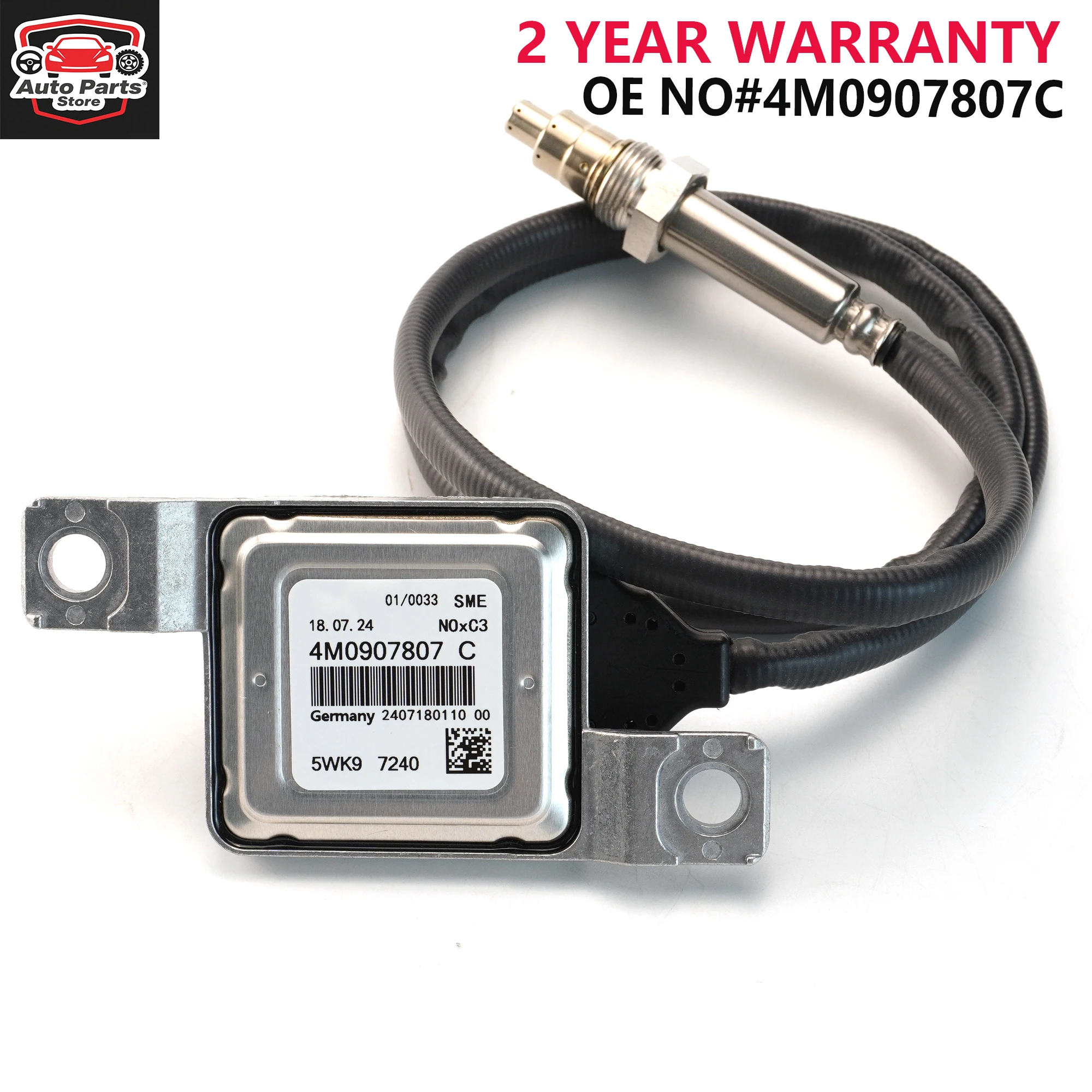 

Nitrogen Oxide Sensor 5WK97240 NOx Sensor 4M0907807C For VW