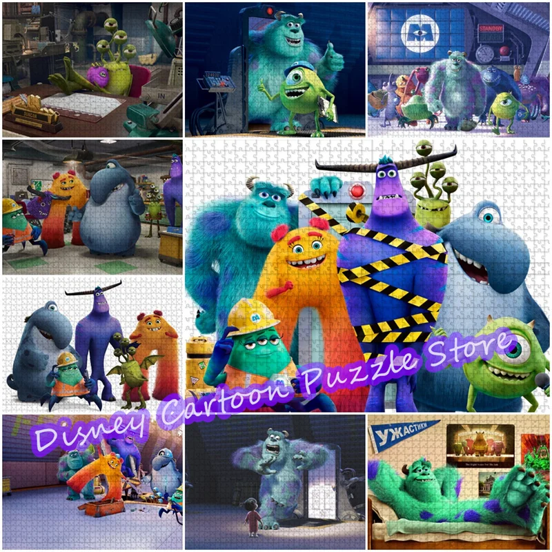 

Университет монстров, 300/500/1000 деталей, пазл Duncan Monsters Inc. Disney Pixar, головоломка с мультяшным принтом, распаковывающие игрушки