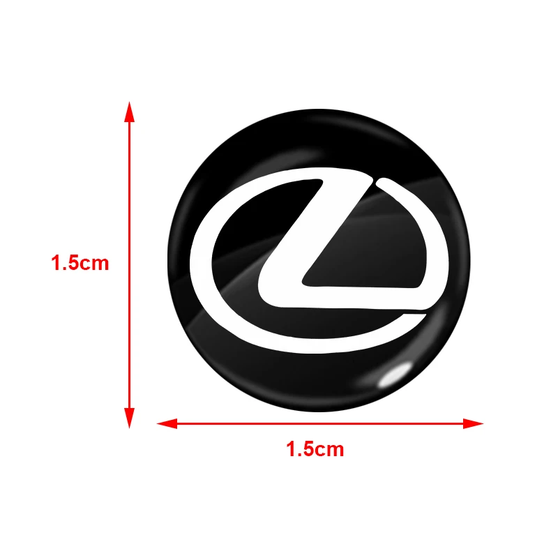 15mm Car keychain sticker door keychain sticker central control sticker For Lexus ES300 RX330 RX300 GS300 IS250 CT200h NX RX