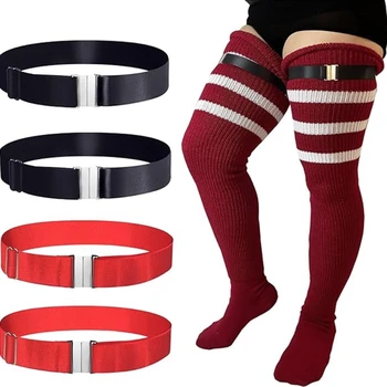 1/2 pezzi Harajuku Punk Rock imbracatura sexy accessori gotici reggicalze per gamba anello elastico per gamba cavigliera nera giarrettiera per coscia