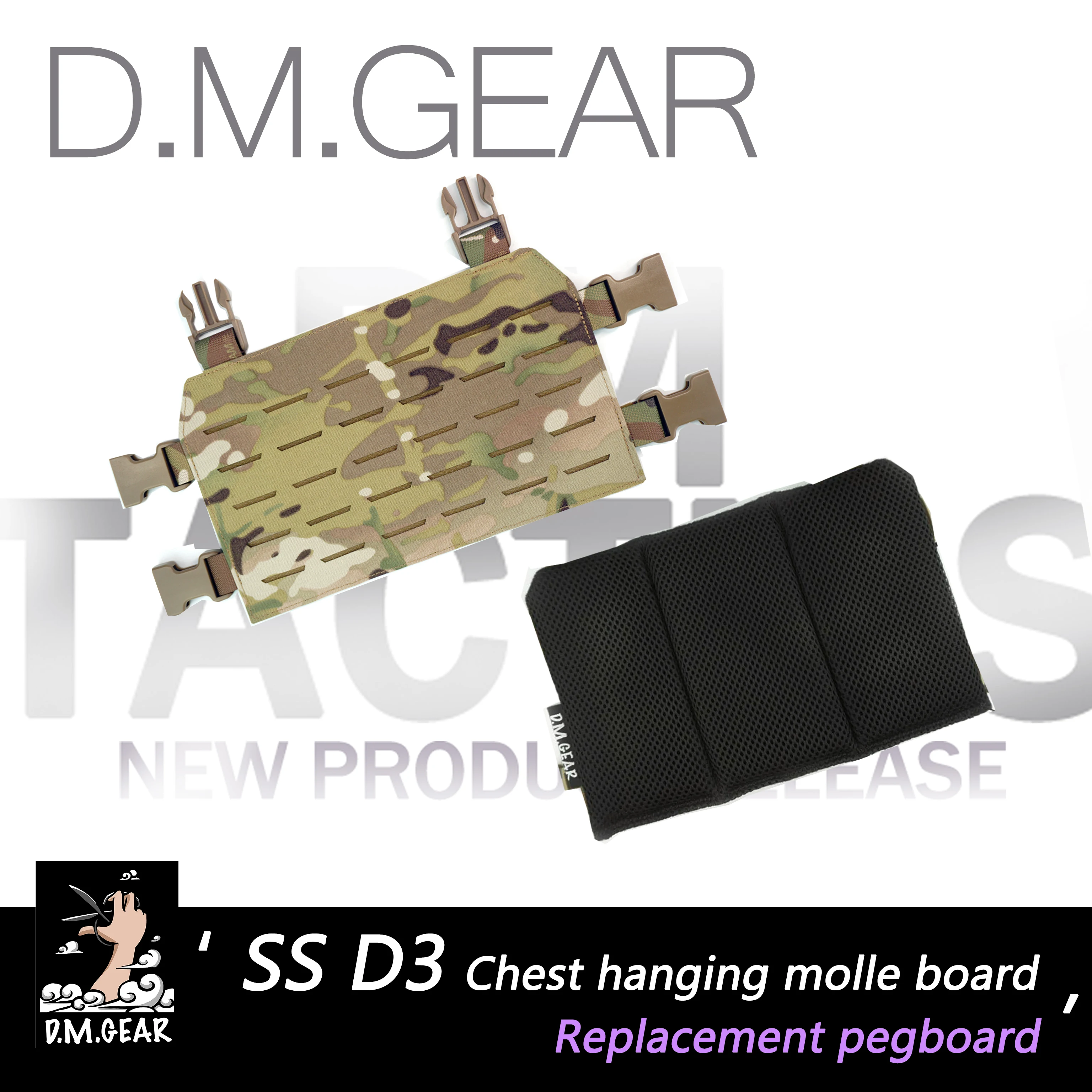 DMGear SS Ngực Treo D3 Ngực Treo Thay Thế Tấm Molle Đĩa