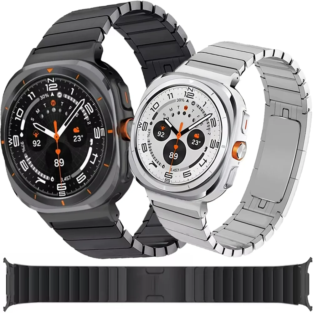 Металлический ремешок для часов Samsung Galaxy, ремешок 8 Ultra 47 мм, классический браслет из нержавеющей стали, браслет Galaxy Watch 7 Ultra 47 мм