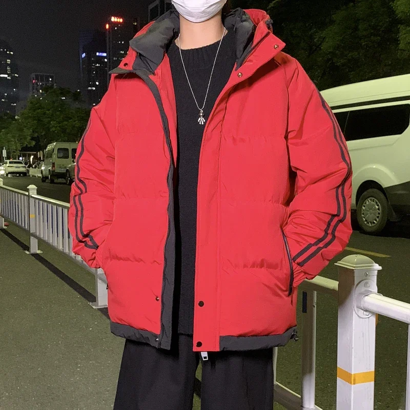 

Men Fleece-padded Jacket Warm Waterproof Crisp High-quality Fabric Comfortable Skin Breathable Wear Resistant Parkas Down Coats