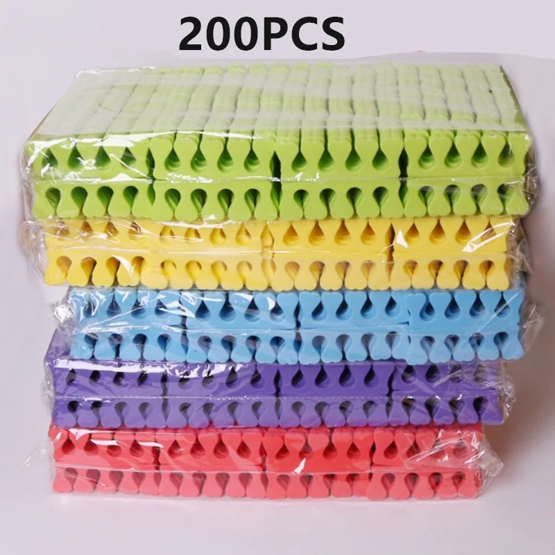 50/100/200PCS Nail Art Toe Separators Fingers Foots Sponge Soft UV Gel Polish Beauty Tools Manicure Pedicure Pack Nail Kits ﻿