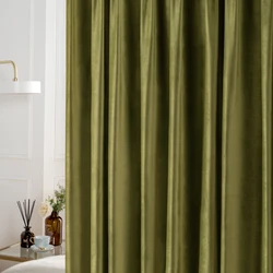 Retro American Style Thick Drapes Bedroom Blackout Curtains Large Area Floor-to-ceiling Window Curtain Simple Living Room Drape