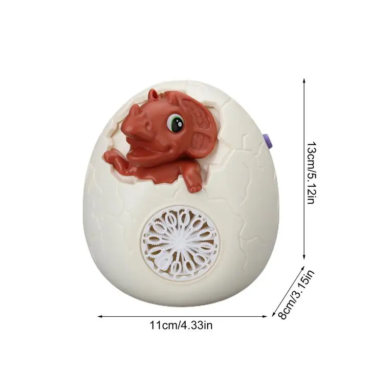 Bubble Blower Light And Sound Dinosaur Shape Bubble Wand Rechargeable Automatic 12-Hole Electric Machine Leak-Proof Design For