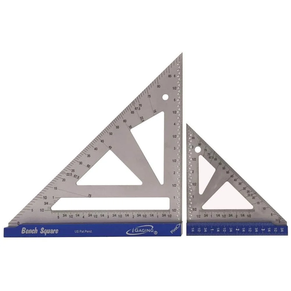 

Stainless Steel Bench Square Set Tri Square Set Measuring Tool Woodworking