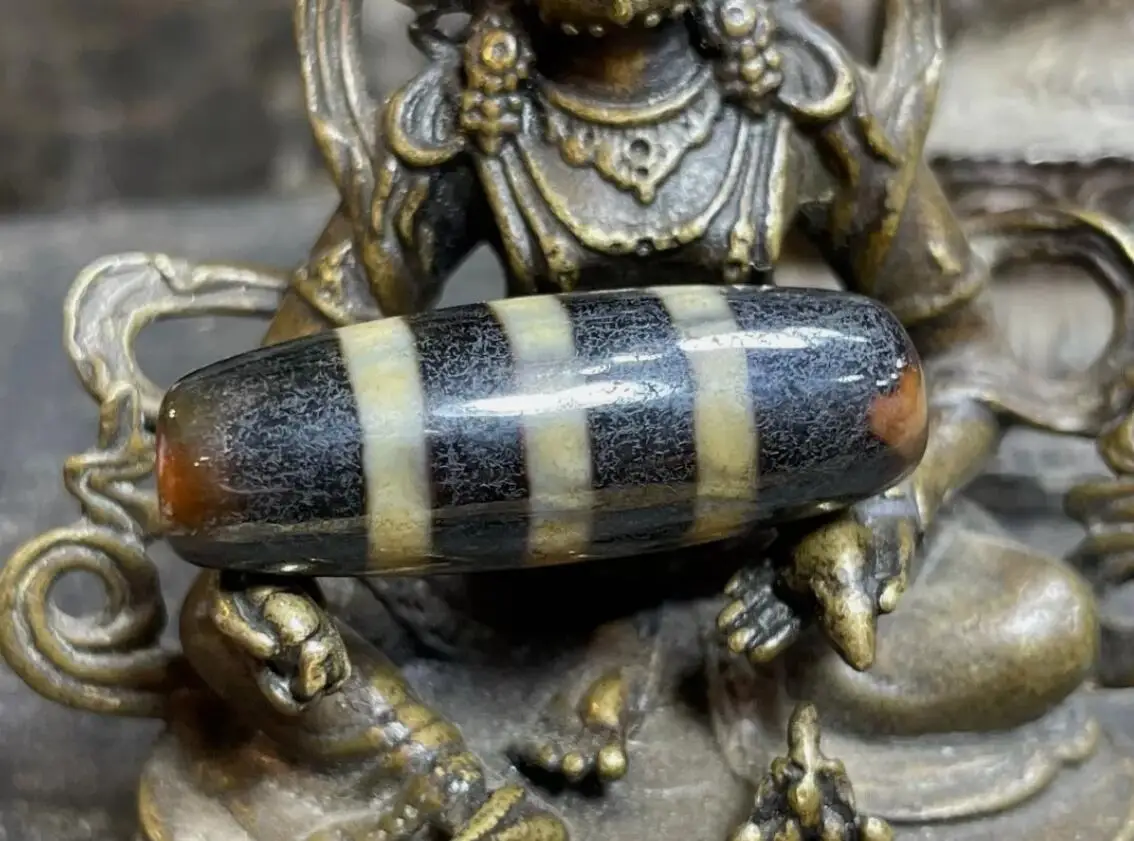 

Tibetan Nepalese Himalayan Ancient agate Old Dzi Talisman Eye Beads Amulet