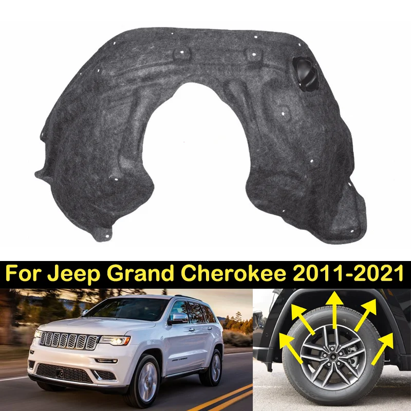 DECHO Front Rear Fender For Jeep Grand Cherokee 2011 2012 2013 2014 2015 2016-2021 Lined Mudguard Fender lining Soundproofed