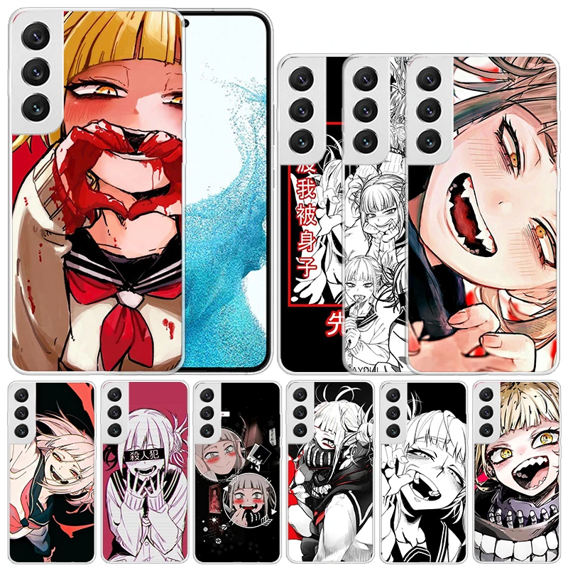 Anime Himiko Toga Waifu Soft Cover for Samsung Galaxy S23 S22 S21 Ultra S20 FE S10 Plus Print Phone Case S10E S9 S8 + Pattern Co