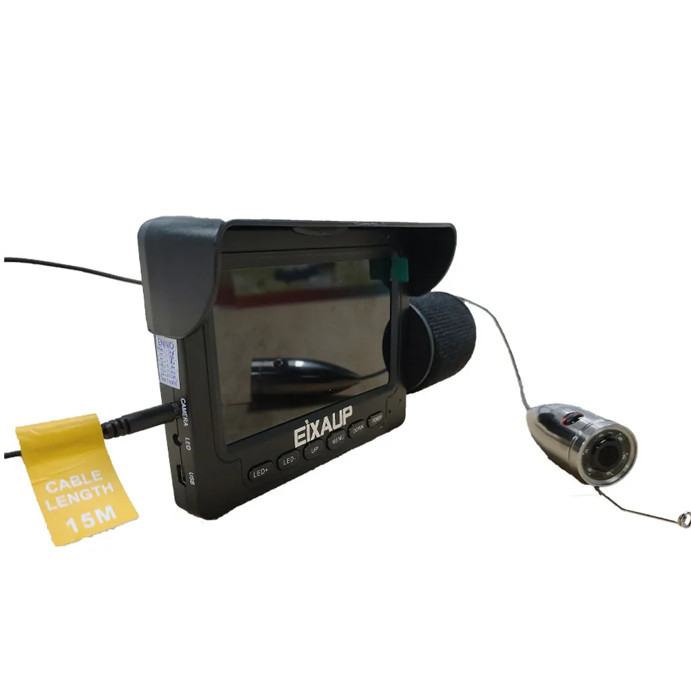 

4.3" IP68 Underwater Fishing Kit 15M Cable 1000TVL 6 White LED Lights for River Fishing