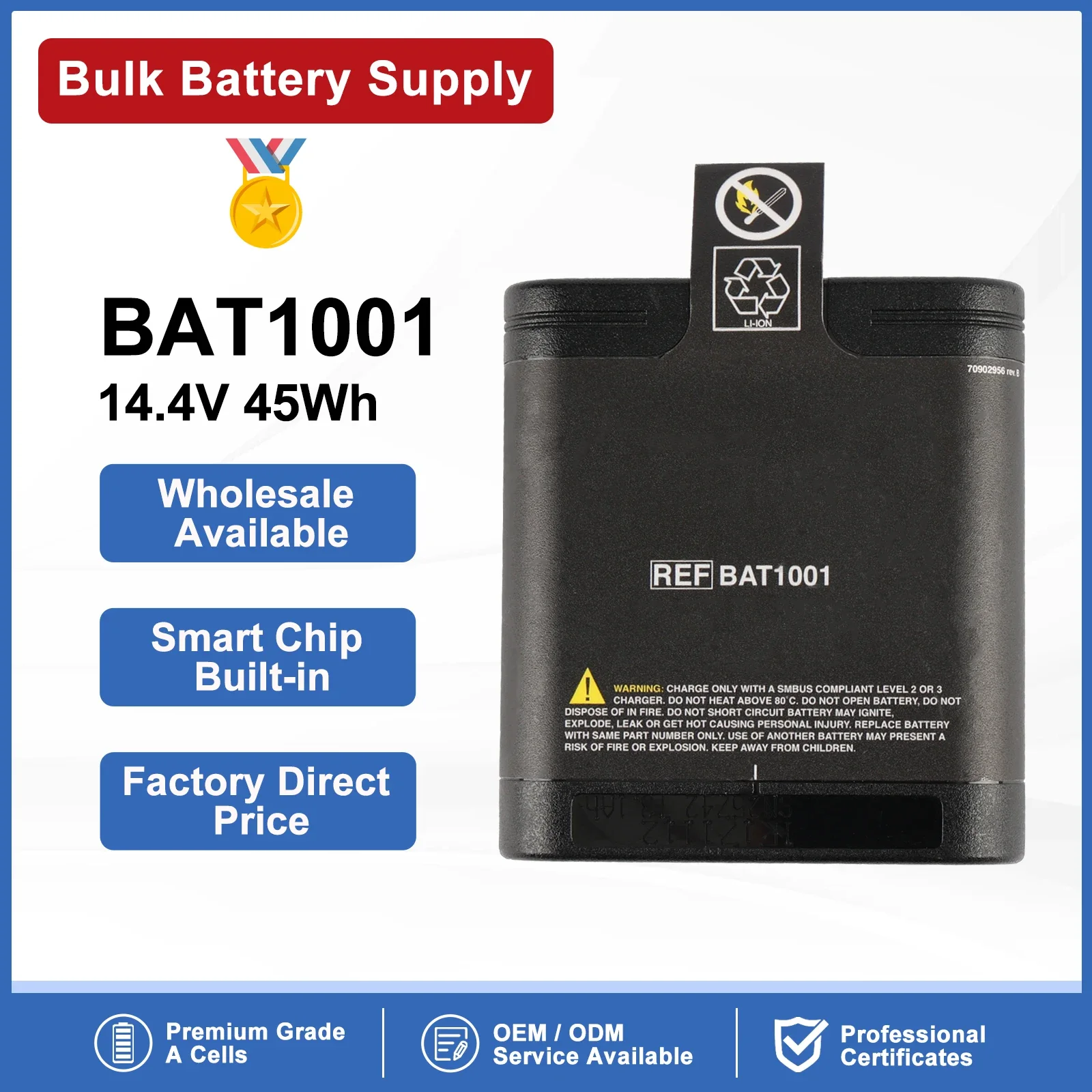 ETESBAY REF BAT1001 Lithium lon Battery For Integra Camino ICP ND2054LS31 ND2054iN REF90522 ND2054HD29 ND2054ZD25 ND2054HD31