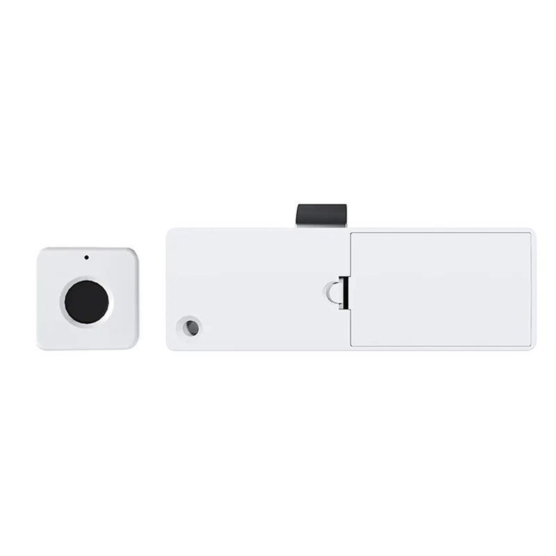 

AA08-Biometric Fingerprint Lock White Anti-Theft Smart Drawer Lock Keyless Fingerprint Security Furniture Door Lock