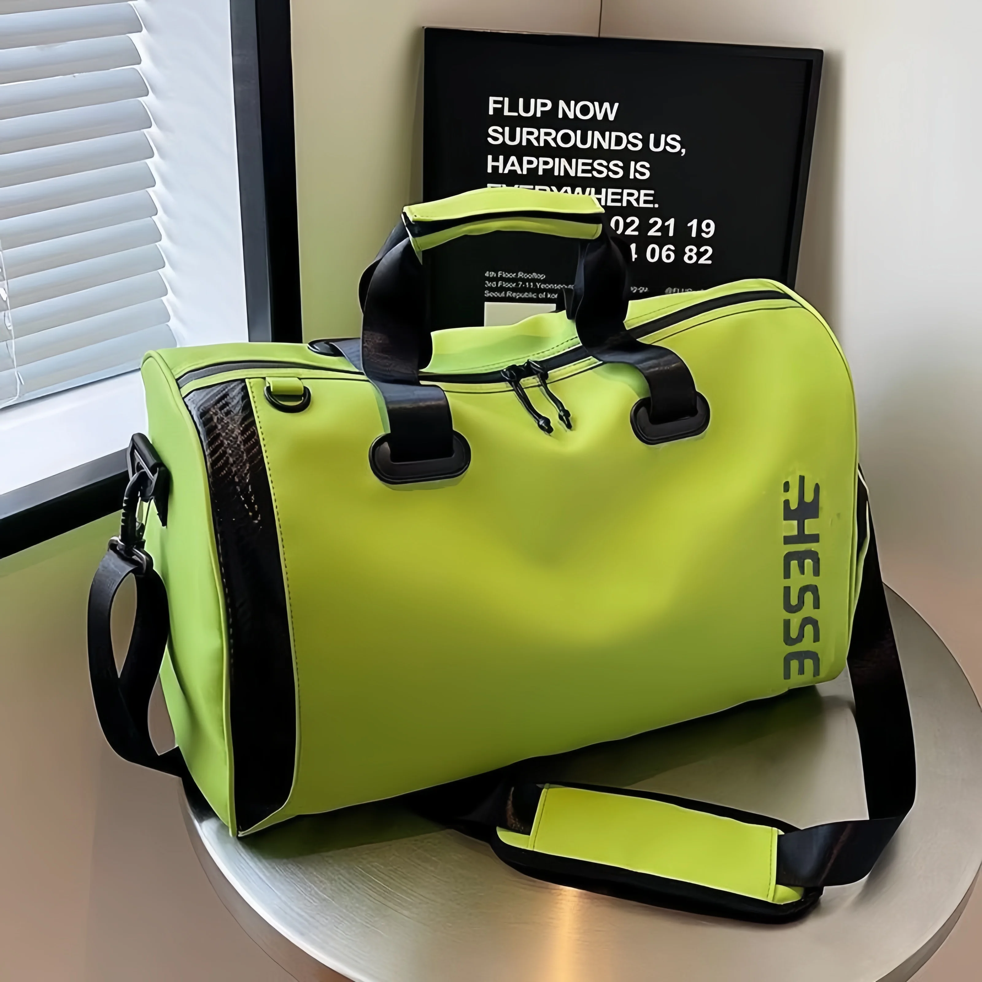 short-trip-men's-large-capacity-travel-hand-luggage-bag-dry-wet-separation-sports-cycling-bag-casual-style-vietnam-made