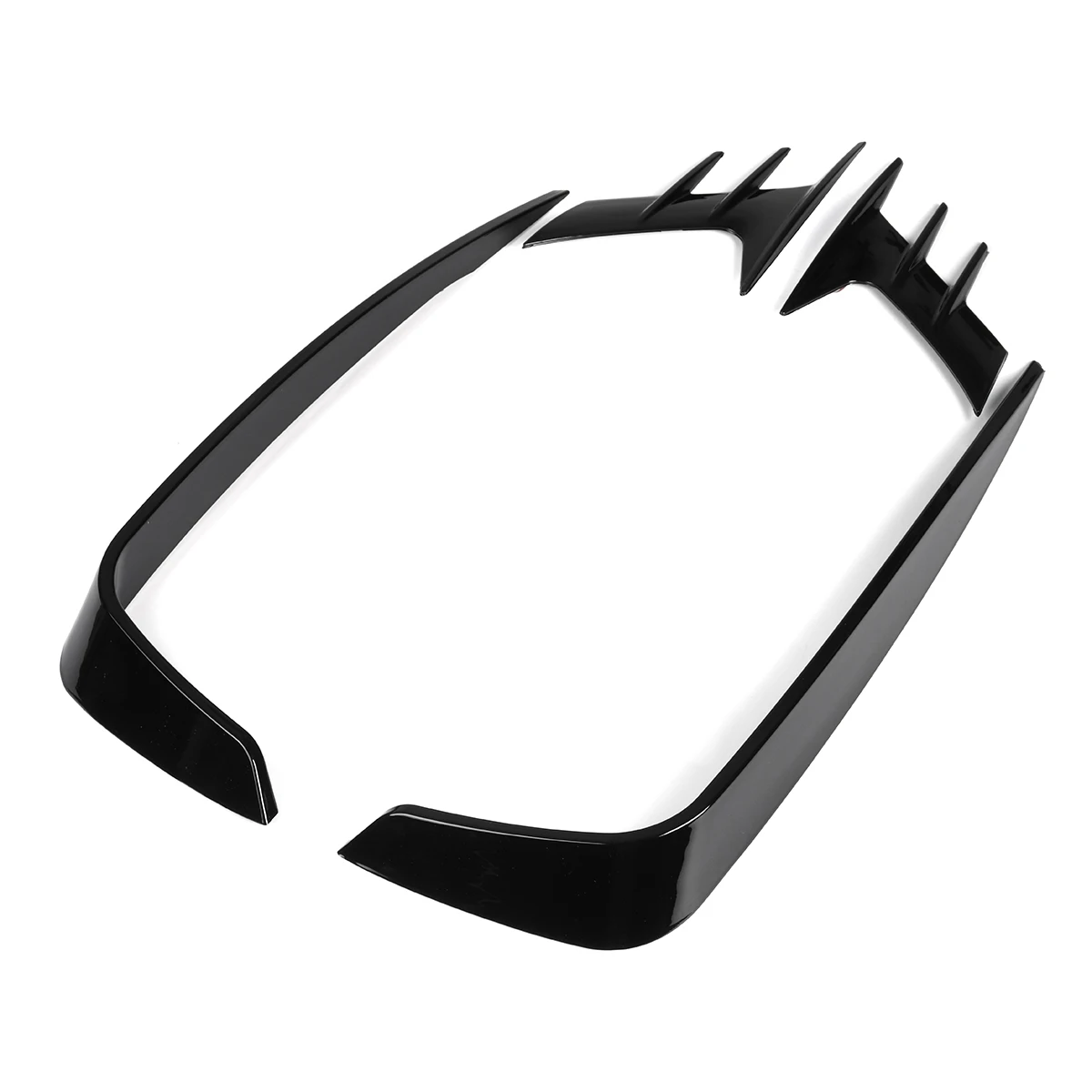 For Honda For Accord 2018 2019 Car Front Fog Light Lamp Eyebrow Eyelid Strips Cover Trim Bright Black Car Light Styling