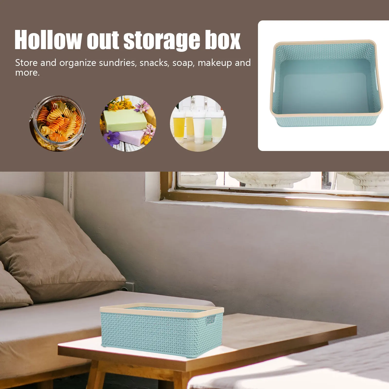 

Kitchen Organization Countertop Baskets Storage Desk Organizer Laundry Bins Drawer Plastic