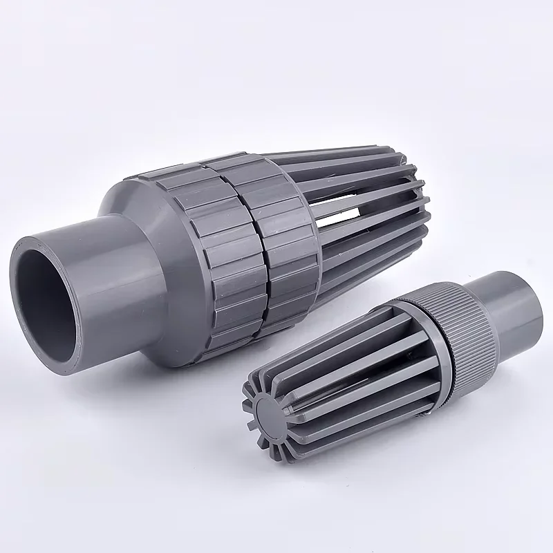 

32~160mm UPVC Check Valve Bottom Valve, Garden Irrigation Water Pipe Connector Fittings Aquarium Fish Tank Tube Joint Adapter