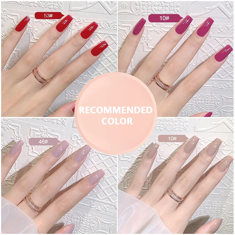 Base Top Coat High-quality Long-lasting Glossy Finish Chip-resistant Easy To Remove Non-toxic Gel Nail Polish Solid Color Trendy