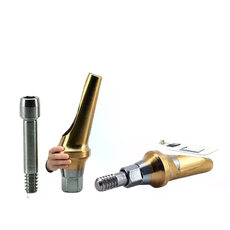 Premium Titanium Dental Angled Abutment 17 Degree Fits Osstem System For Dental Implant Use Fit