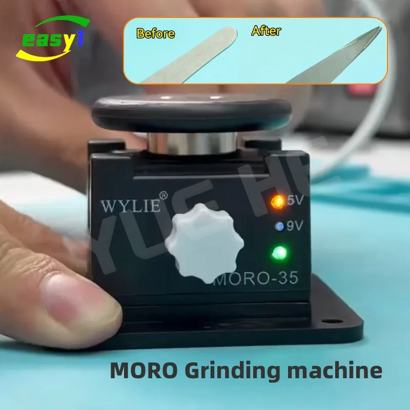 

WYLIE MORO-35 Disc Polishing Grinding Machine for Tweezers Blades Test Probes Repair Tools Metal Wood Plastic Grinding Tool