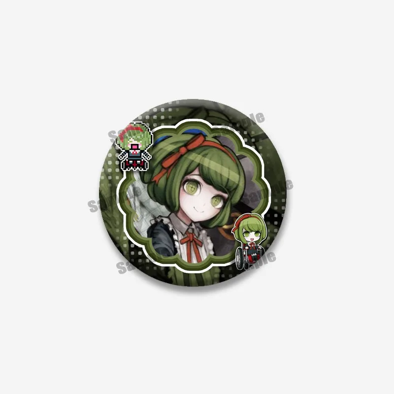 Anime-Spiel Danganronpa Runde Broschen Naegi Makoto Kirigiri Kyoko Maizono Sayaka Cartoon-Abzeichen Taschen-Jeans-Anstecknadeln Schmuckgeschenk – Detail 12