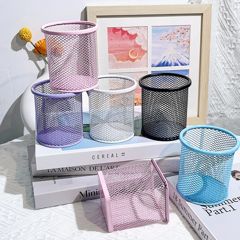 1 حامل أقلام تخزين بلون الحلوى، ديكور رائع وبسيط وعملي للمكتب والدراسة، كهدية للعطلات. #6