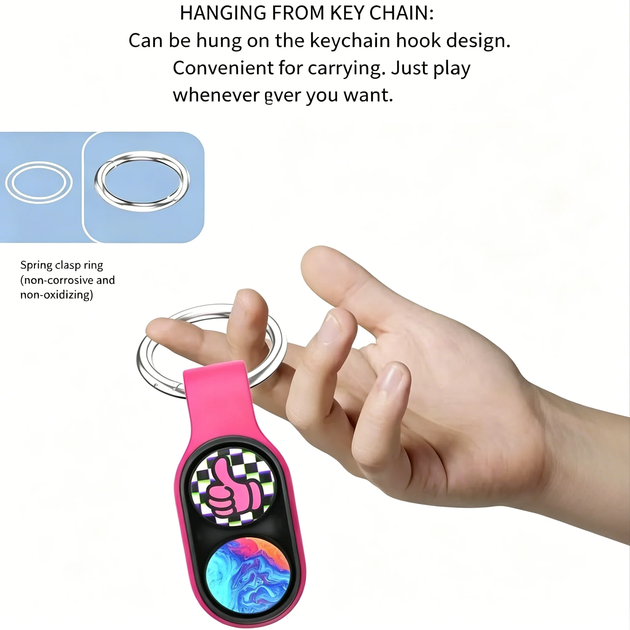 New Hand Spinner Series Elastic Magnet Toy Colorful Decompression Fidget Spinner Toys for Adults Christmas Gifts