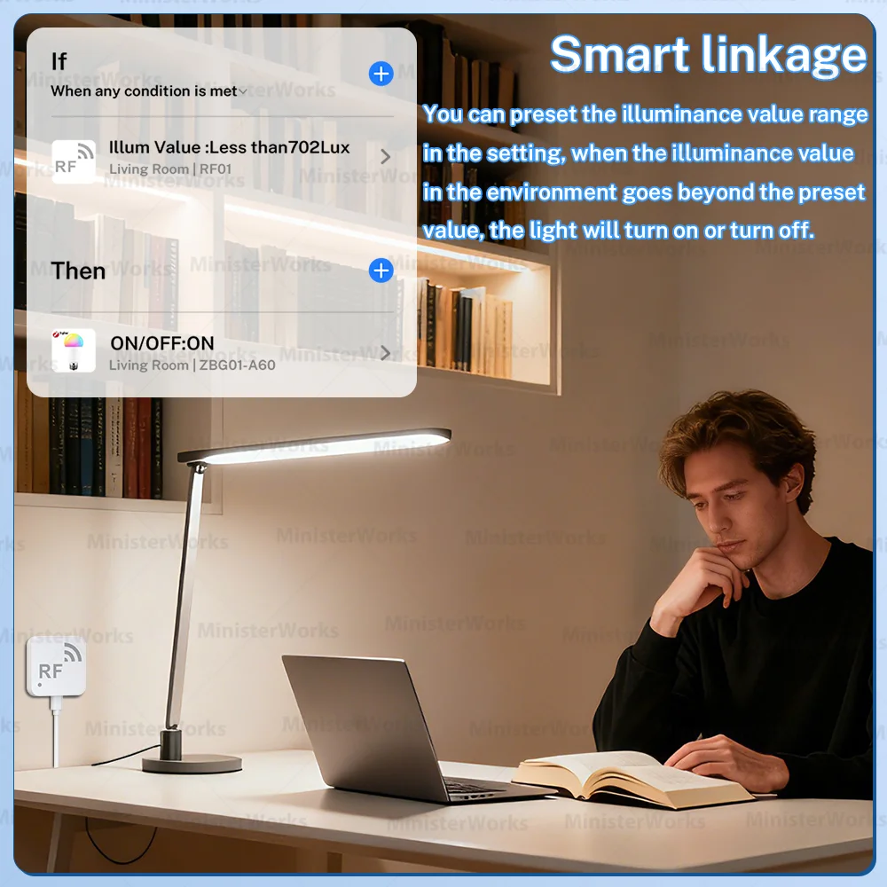 Tuya Smart WiFi Funkfernbedienung RF-Klon- und Kopier-Fernbedienung App-Fernbedienung Geeignet für Fernseher und Klimaanlagen – Detail 4