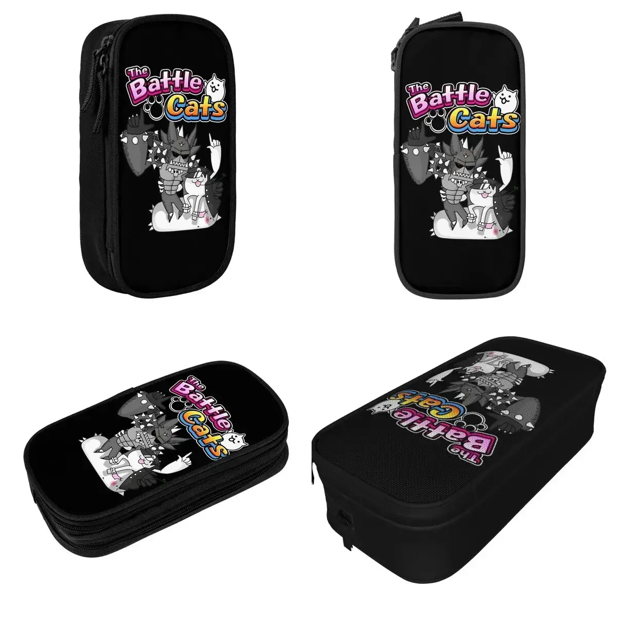 

Cartoon Game The Battle Cats Pencil Cases Pencilcases Pen Box for Student Large Storage Bag Students School Cosmetic Stationery