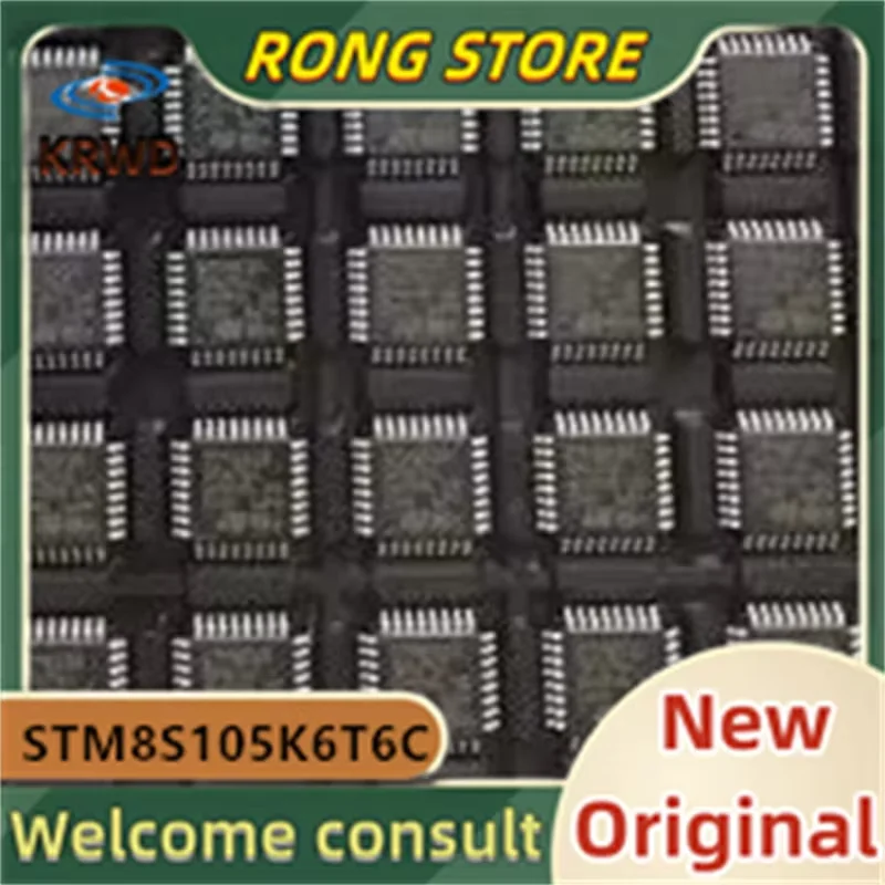 5 قطعة جديد STM8S105K6T6C STM8S105K6T6 STM8S105K6 STM8S105K STM8S105 STM8S10 STM8S1 STM IC MCU رقاقة LQFP-32