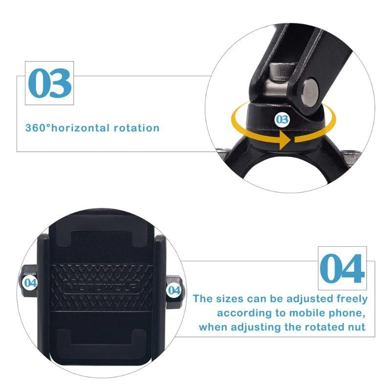 W89c велосипедный телефон Universal Bike Motorcycle Handlebar Clap Mount