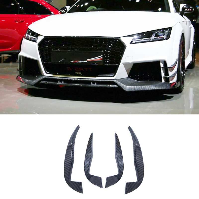 Front Bumper Air Vents Diffuser Cover For Audi TT  front bumper carbon fiber canard separator