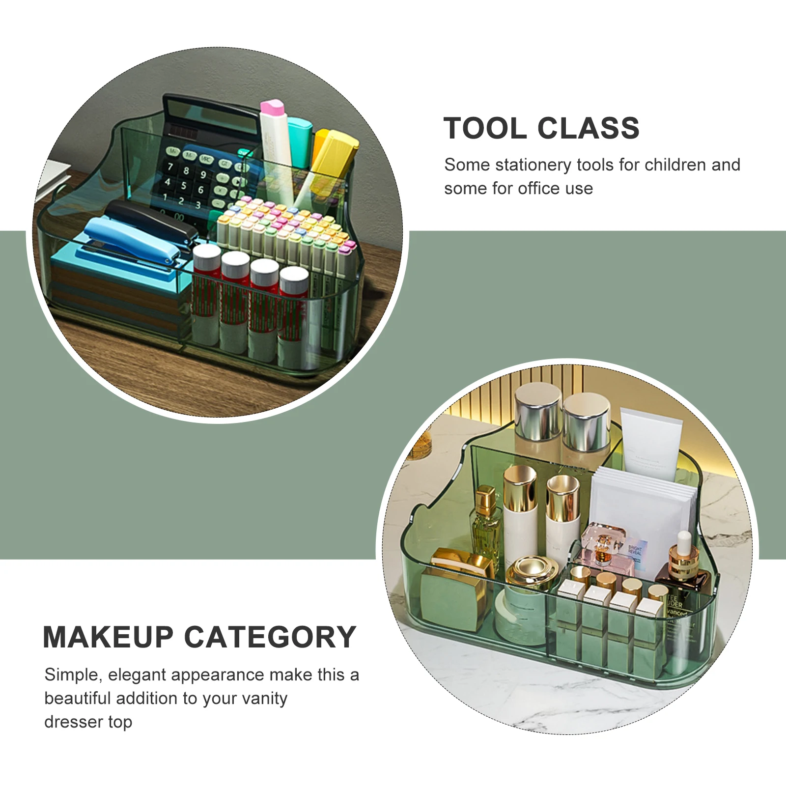 

Multifunctional Makeup Box Storage Organizer for Vanity Desktop Bathroom Pen Holder Remote Control Small Organizer Bins