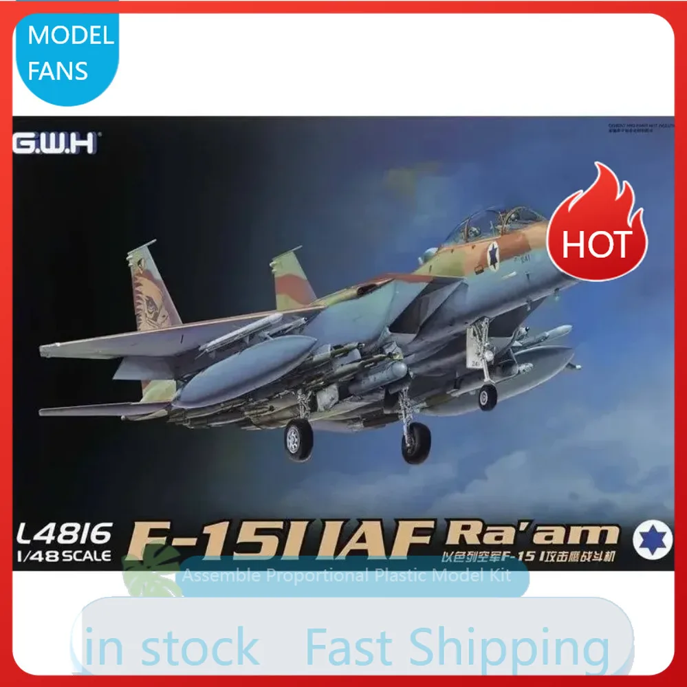Aircraft  Attack Israeli Air Force F-15I IAF Ra'am Ornament Custom Model Kit  Great Wall 1:48 L4816 Assemble