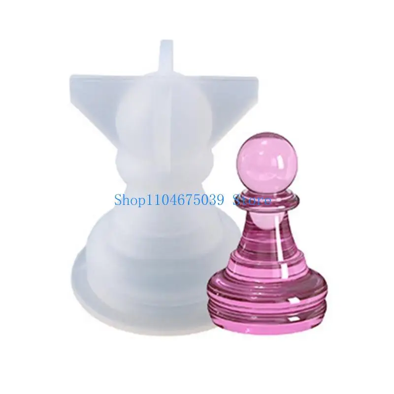 

5asd 3D International Chess Piece Mold Jewelry Resin Casing Mold Easy to Use