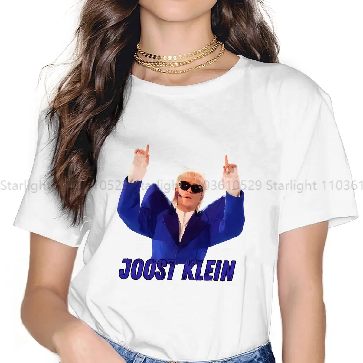 Joost Klein Europapa Women T Shirt Singer Female Tops Polyester Graphic Funny Y2k Tees Ladies Tshirt