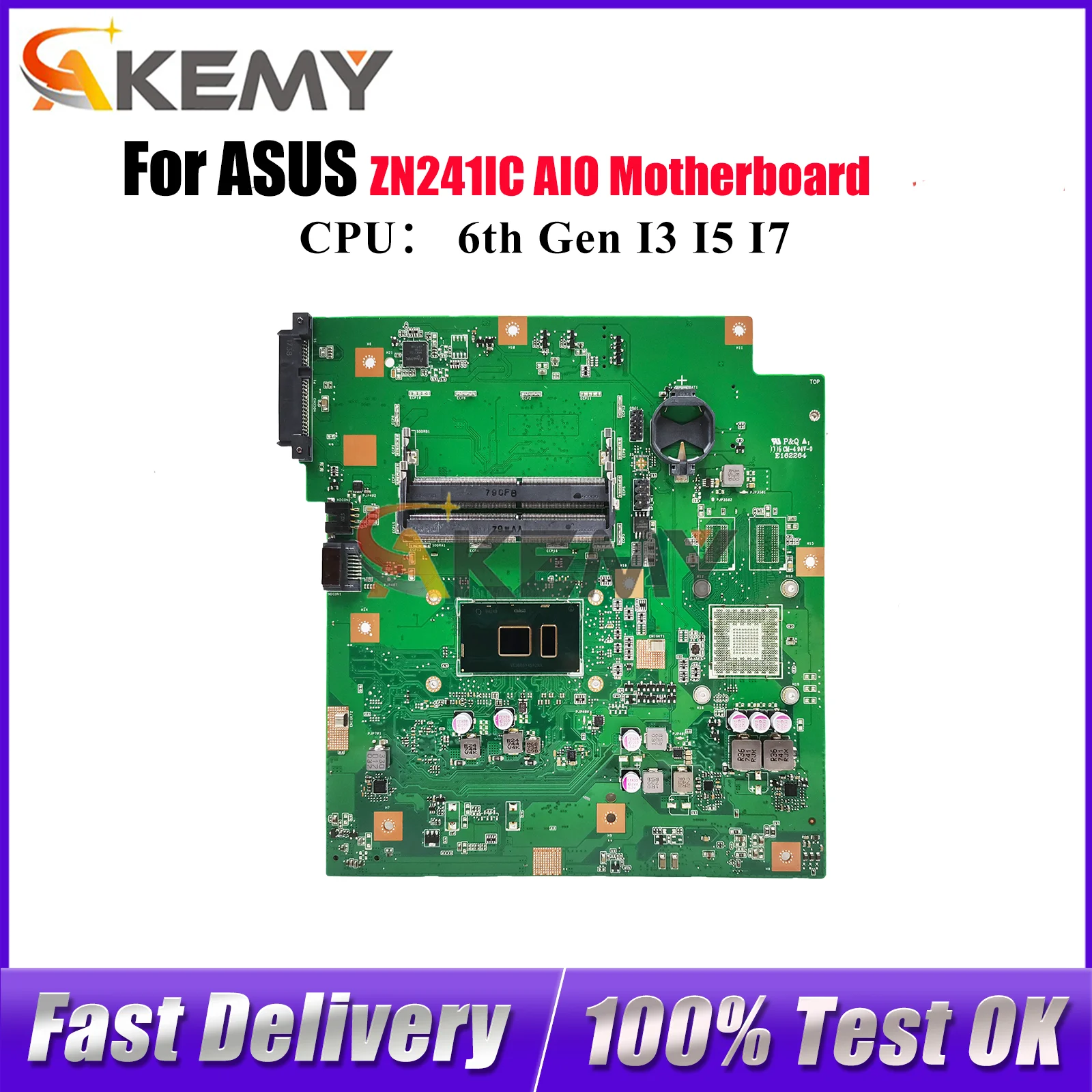 

ZN241IC Motherboard For ASUS Zen AIO ZN241IC ZN241I Mainboard With I3 I5 I7 CPU 100% tests OK fast shipping stk