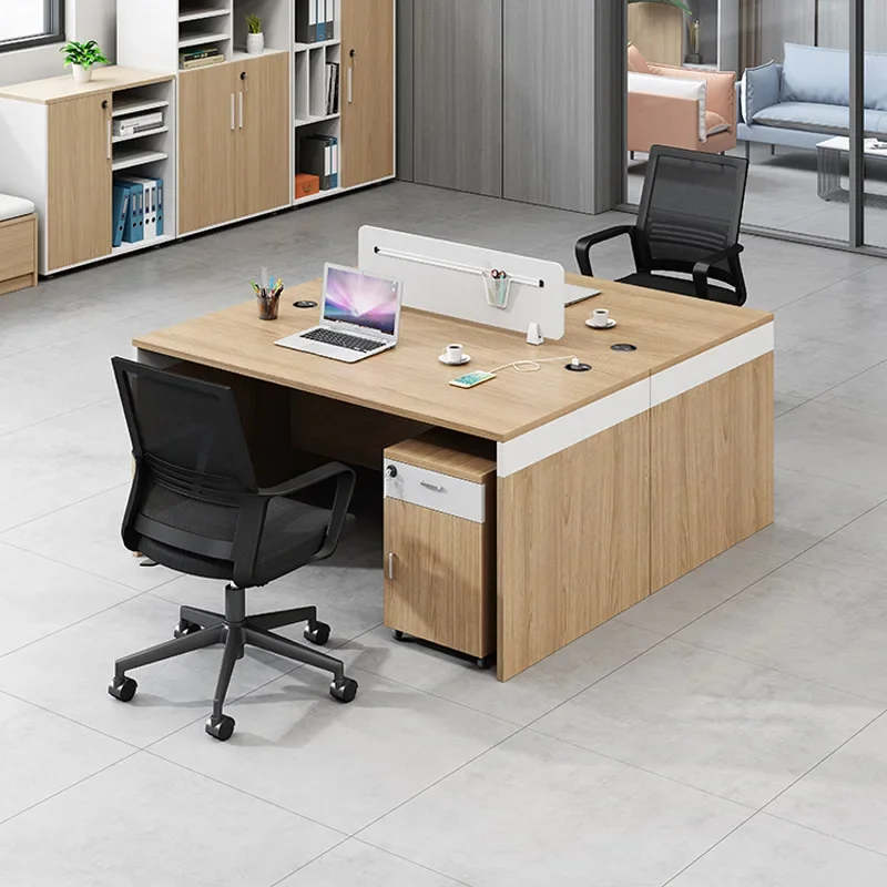 Finance Desk Staff Desk And Chair Combination Company 4 People 6 Double Simple Desk Sub-office Staff